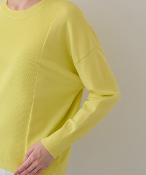 INDIVI（インディヴィ）の「【洗える】アシメデザイン ドルマンスリーブニット（ニット/セーター・レディース・ベージュ/ライトグリーン/アイボリー/スモーキーグリーン系/チャコールグレー・05/13/15 /34/38/19）」の8枚目の写真