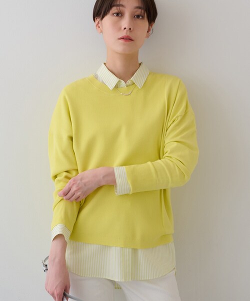 INDIVI（インディヴィ）の「【洗える】アシメデザイン ドルマンスリーブニット（ニット/セーター・レディース・ベージュ/ライトグリーン/アイボリー/スモーキーグリーン系/チャコールグレー・05/13/15 /34/38/19）」の22枚目の写真