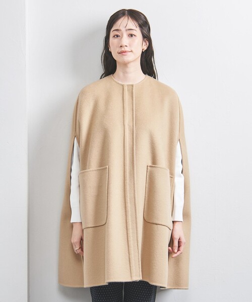 UNITED ARROWS（ユナイテッドアローズ）の「カシミヤ リバー ケープ（ポンチョ・レディース・ベージュ・38/36）」の11枚目の写真