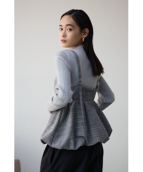 AZUL by moussy（アズールバイマウジー）の「フロントジップバルーンキャミ（キャミソール・レディース・グレー/ブラック系その他/ブラック・FREE）」の19枚目の写真