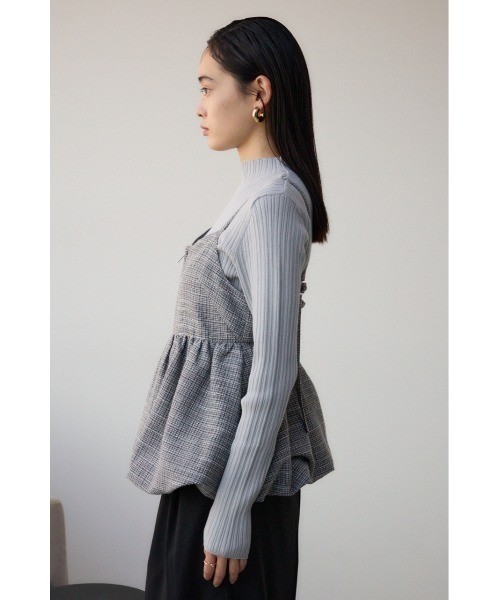 AZUL by moussy（アズールバイマウジー）の「フロントジップバルーンキャミ（キャミソール・レディース・グレー/ブラック系その他/ブラック・FREE）」の22枚目の写真