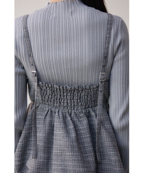 AZUL by moussy（アズールバイマウジー）の「フロントジップバルーンキャミ（キャミソール・レディース・グレー/ブラック系その他/ブラック・FREE）」の13枚目の写真