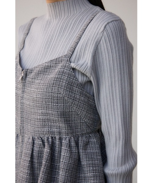 AZUL by moussy（アズールバイマウジー）の「フロントジップバルーンキャミ（キャミソール・レディース・グレー/ブラック系その他/ブラック・FREE）」の14枚目の写真