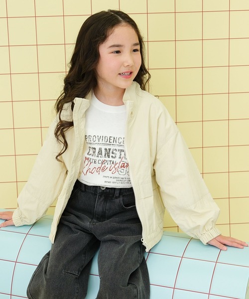 LEPSIM（レプシィム）の「【KIDS】ナイロンZIPブルゾン　283662（ブルゾン・キッズ・チャコールグレー/アイボリー・130）」の14枚目の写真