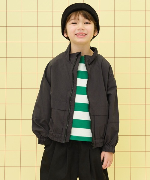 LEPSIM（レプシィム）の「【KIDS】ナイロンZIPブルゾン　283662（ブルゾン・キッズ・チャコールグレー/アイボリー・130）」の18枚目の写真