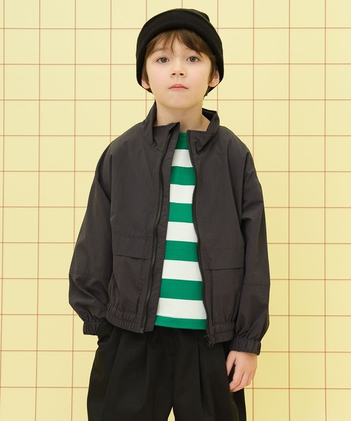 LEPSIM（レプシィム）の「【KIDS】ナイロンZIPブルゾン　283662（ブルゾン・キッズ・チャコールグレー/アイボリー・130）」の19枚目の写真