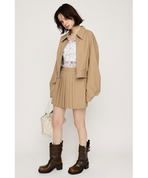 SLY(スライ)の「【セットアップ可】FRONT PLEATS S/SK フロント プリーツ ショートスカート ミニスカート 春服(スカート・レディース・マルチ/ネイビー/ベージュ・1/0)」の5枚目の写真