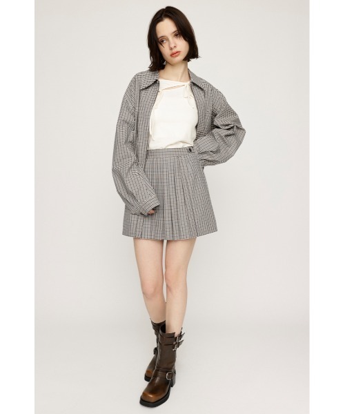 SLY(スライ)の「【セットアップ可】FRONT PLEATS S/SK フロント プリーツ ショートスカート ミニスカート 春服(スカート・レディース・マルチ/ネイビー/ベージュ・1/0)」の20枚目の写真