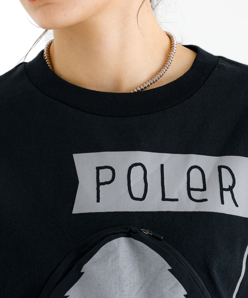 POLeR(ポーラー)の「【POLeR/ポーラー】SUMMIT POKCKET TEE/フロントポケットTシャツ(Tシャツ/カットソー・メンズ・ブラック/ホワイト・M/L/XL)」の9枚目の写真