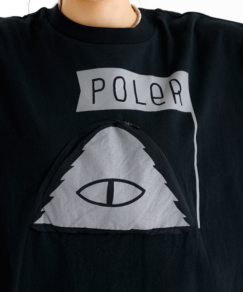 POLeR(ポーラー)の「【POLeR/ポーラー】SUMMIT POKCKET TEE/フロントポケットTシャツ(Tシャツ/カットソー・メンズ・ブラック/ホワイト・M/L/XL)」の10枚目の写真