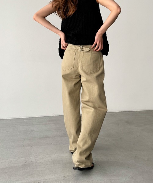 CANAL JEAN（キャナルジーン）の「El mar　ツイルベイカーパンツ（その他パンツ・レディース・ベージュ・SMALL/MEDIUM）」の3枚目の写真