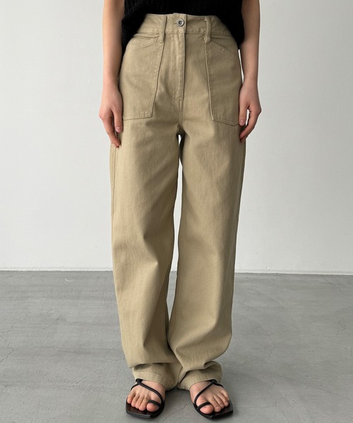 CANAL JEAN（キャナルジーン）の「El mar　ツイルベイカーパンツ（その他パンツ・レディース・ベージュ・SMALL/MEDIUM）」の6枚目の写真