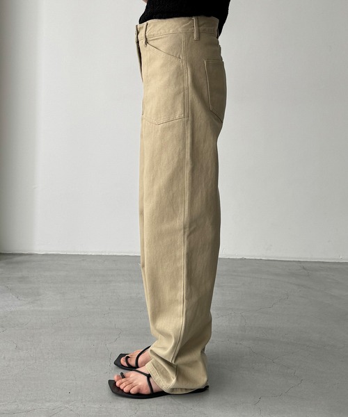 CANAL JEAN（キャナルジーン）の「El mar　ツイルベイカーパンツ（その他パンツ・レディース・ベージュ・SMALL/MEDIUM）」の7枚目の写真