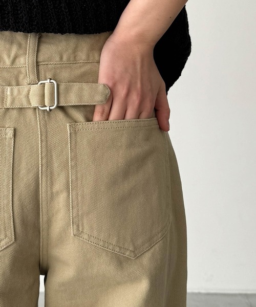 CANAL JEAN（キャナルジーン）の「El mar　ツイルベイカーパンツ（その他パンツ・レディース・ベージュ・SMALL/MEDIUM）」の10枚目の写真