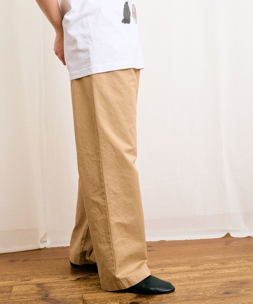 fig Ｌondon（フィグロンドン）の「CHINO pants（チノパンツ・レディース・ベージュ/アイボリー・FREE）」の9枚目の写真