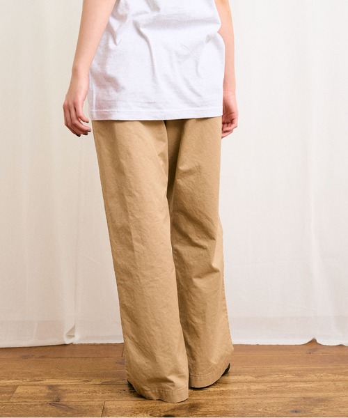 fig Ｌondon（フィグロンドン）の「CHINO pants（チノパンツ・レディース・ベージュ/アイボリー・FREE）」の10枚目の写真