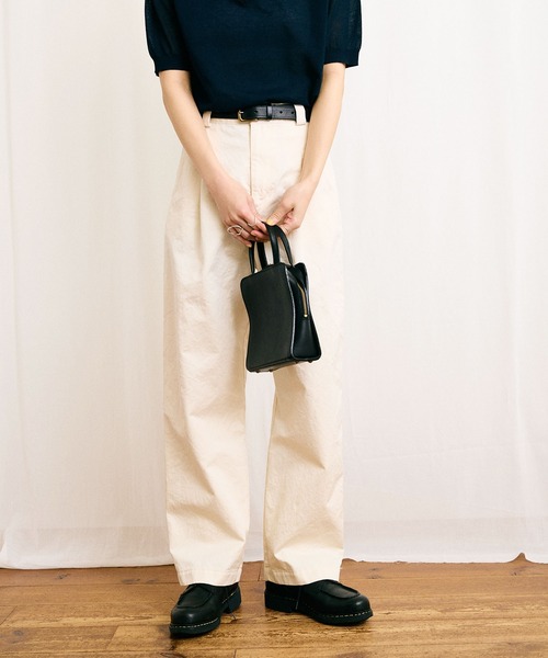 fig Ｌondon（フィグロンドン）の「CHINO pants（チノパンツ・レディース・ベージュ/アイボリー・FREE）」の16枚目の写真