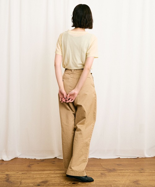 fig Ｌondon（フィグロンドン）の「CHINO pants（チノパンツ・レディース・ベージュ/アイボリー・FREE）」の7枚目の写真