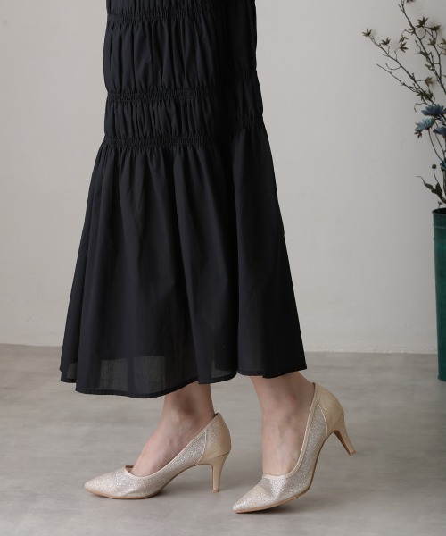 DEMETER(デメテル)の「シアグリッター ポインテッドトゥ パンプス(パンプス・レディース・ゴールド/ブラック/シルバー・S/M/L/LL)」の4枚目の写真