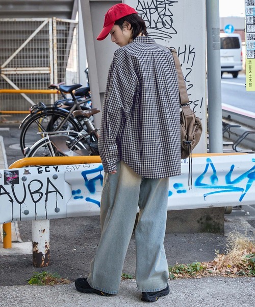 El mar　チェックオーバーシャツ セール】オーバーサイズ チェックシャツ（シャツ/ブラウス