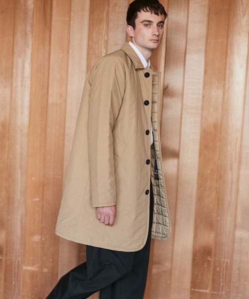 LAVENHAM(ラベンハム)の「FCQ Button Chantry Mens / エフシーキュー ボタン チャントリー メンズ(ステンカラーコート・メンズ・ブラック/ベージュ・M/L/S)」の1枚目の写真