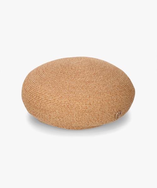 Chapeau d' O(シャポードオー)の「Chapeau d' O Lame Silk Braid Beret / シャポードオー(ハンチング/ベレー帽・レディース・ブラック/ライトベージュ/ピンク/ベージュ・M/57.5cm)」の3枚目の写真