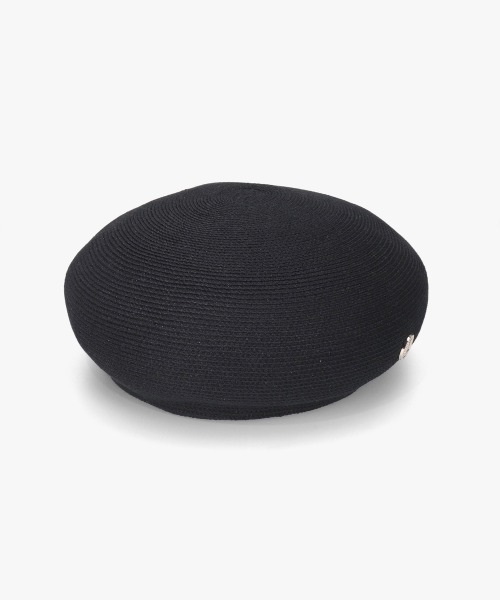Chapeau d' O(シャポードオー)の「Chapeau d' O Lame Silk Braid Beret / シャポードオー(ハンチング/ベレー帽・レディース・ブラック/ライトベージュ/ピンク/ベージュ・M/57.5cm)」の5枚目の写真