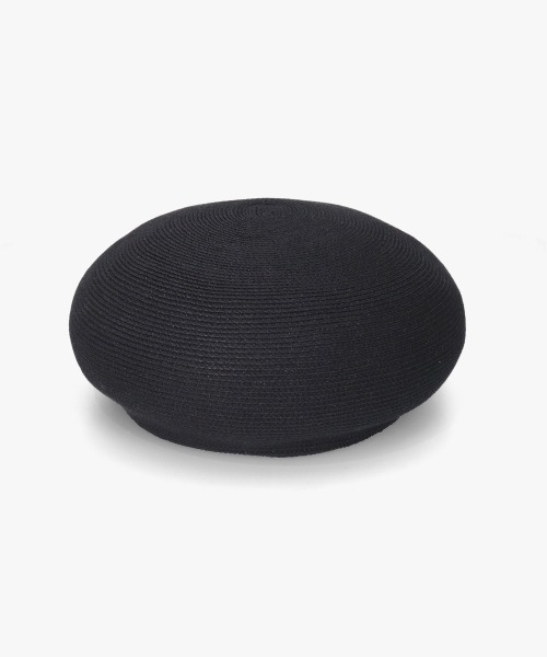 Chapeau d' O(シャポードオー)の「Chapeau d' O Lame Silk Braid Beret / シャポードオー(ハンチング/ベレー帽・レディース・ブラック/ライトベージュ/ピンク/ベージュ・M/57.5cm)」の6枚目の写真