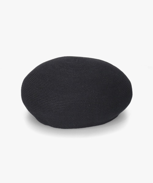 Chapeau d' O(シャポードオー)の「Chapeau d' O Lame Silk Braid Beret / シャポードオー(ハンチング/ベレー帽・レディース・ブラック/ライトベージュ/ピンク/ベージュ・M/57.5cm)」の8枚目の写真