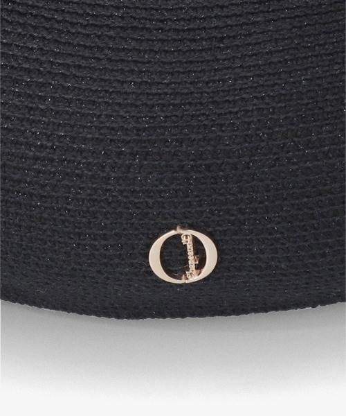 Chapeau d' O(シャポードオー)の「Chapeau d' O Lame Silk Braid Beret / シャポードオー(ハンチング/ベレー帽・レディース・ブラック/ライトベージュ/ピンク/ベージュ・M/57.5cm)」の12枚目の写真
