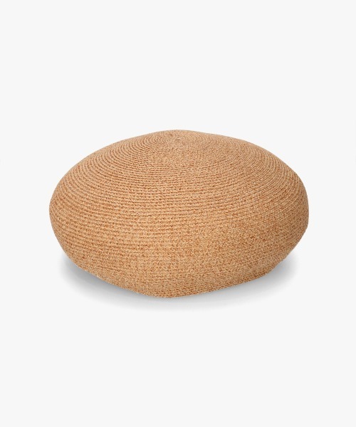 Chapeau d' O(シャポードオー)の「Chapeau d' O Lame Silk Braid Beret / シャポードオー(ハンチング/ベレー帽・レディース・ブラック/ライトベージュ/ピンク/ベージュ・M/57.5cm)」の17枚目の写真
