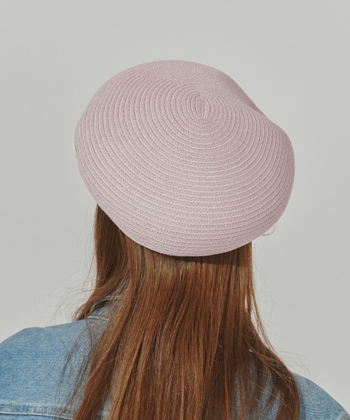 即購入可 新品未使用 Chapeau d’ O シャポードオー ベレー帽 夏 セール】Chapeau d' O Lame Silk Braid Beret / シャポードオー