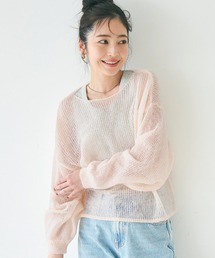 coca（coca） | シアーメッシュニットトップス(ニット/セーター)