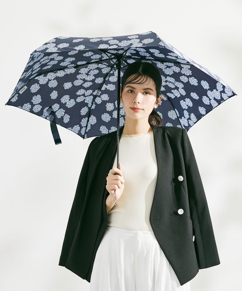 umbulatio(アンブラティオ)の「umbulatio カルオート 折 55cm 自動開閉 雨傘(折りたたみ傘・レディース・モカ/ベージュ/ライトブルー/ピンク/ダークパープル/ダークネイビー・FREE)」の5枚目の写真