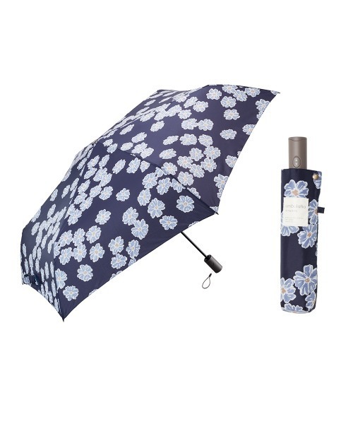 umbulatio(アンブラティオ)の「umbulatio カルオート 折 55cm 自動開閉 雨傘(折りたたみ傘・レディース・モカ/ベージュ/ライトブルー/ピンク/ダークパープル/ダークネイビー・FREE)」の20枚目の写真