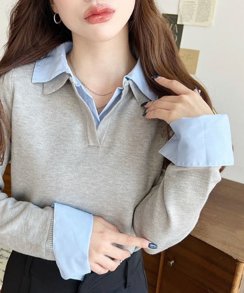 今だけお値下げ中　yori マリンドットパフポロニット 今だけお値下げ中 yori マリンドットパフポロニット ヨリ yori 25SS