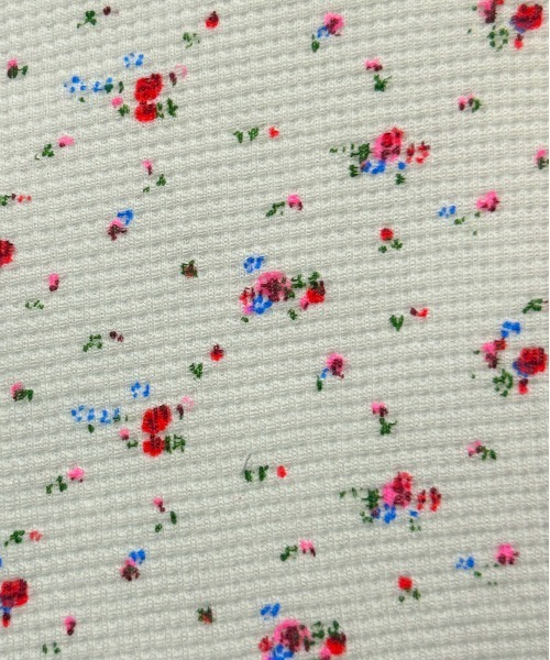 kutir（クティール）の「小花柄ワッフルリボンロンT/サーマルロンT（Tシャツ/カットソー・レディース・グレー/アイボリー/ホワイト・FREE）」の22枚目の写真