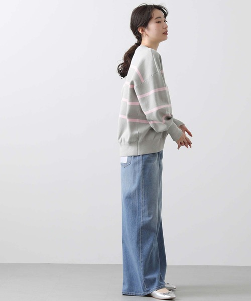 今期新品⭐︎ Gready Brilliant 綿ボーダークルーネックニット Gready Brilliant綿ボーダークルーネックニット | SEKIMIKI Online
