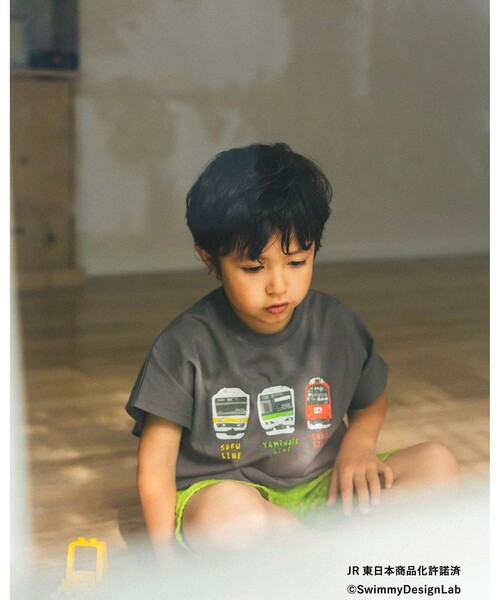 BEAMS mini(ビームスミニ)の「JR フロント トレイン Tシャツ 2025SS (90~150cm)(Tシャツ/カットソー・キッズ・オレンジ/ロイヤルブルー/チャコールグレー/ホワイト系その他5・90/100/110/120/140/150/130)」の9枚目の写真