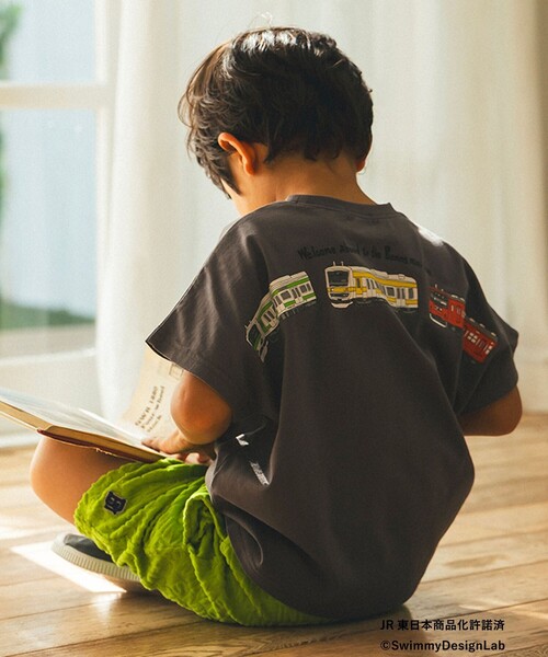 BEAMS mini(ビームスミニ)の「JR フロント トレイン Tシャツ 2025SS (90~150cm)(Tシャツ/カットソー・キッズ・オレンジ/ロイヤルブルー/チャコールグレー/ホワイト系その他5・90/100/110/120/140/150/130)」の10枚目の写真