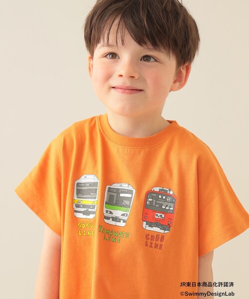 BEAMS mini(ビームスミニ)の「JR フロント トレイン Tシャツ 2025SS (90~150cm)(Tシャツ/カットソー・キッズ・オレンジ/ロイヤルブルー/チャコールグレー/ホワイト系その他5・90/100/110/120/140/150/130)」の12枚目の写真