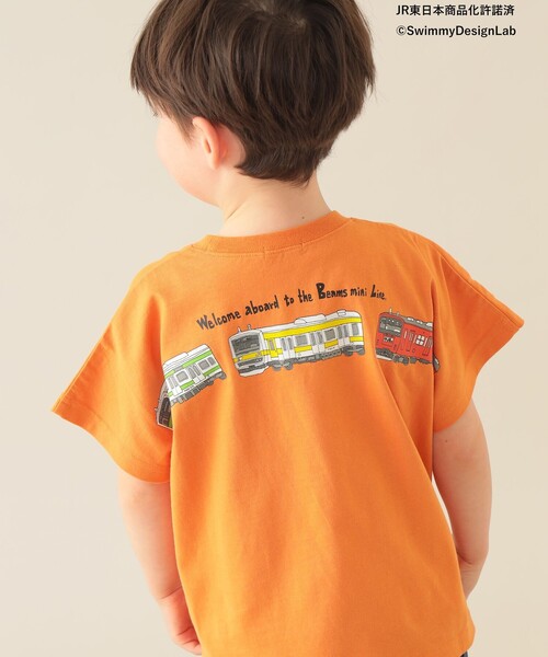 BEAMS mini(ビームスミニ)の「JR フロント トレイン Tシャツ 2025SS (90~150cm)(Tシャツ/カットソー・キッズ・オレンジ/ロイヤルブルー/チャコールグレー/ホワイト系その他5・90/100/110/120/140/150/130)」の13枚目の写真