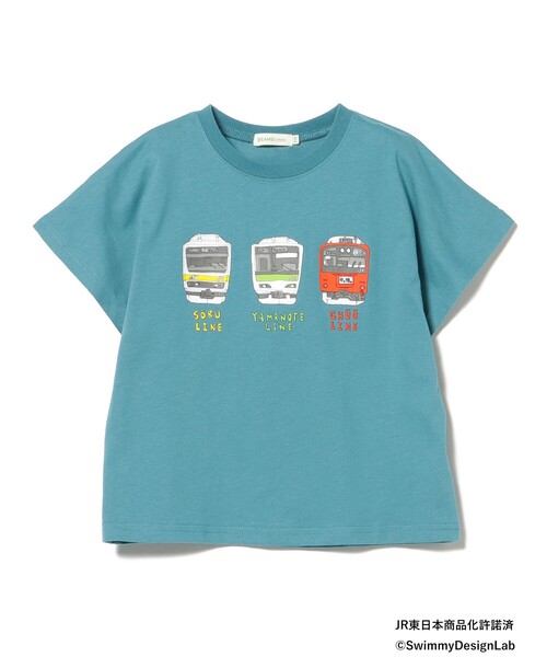 BEAMS mini(ビームスミニ)の「JR フロント トレイン Tシャツ 2025SS (90~150cm)(Tシャツ/カットソー・キッズ・オレンジ/ロイヤルブルー/チャコールグレー/ホワイト系その他5・90/100/110/120/140/150/130)」の5枚目の写真
