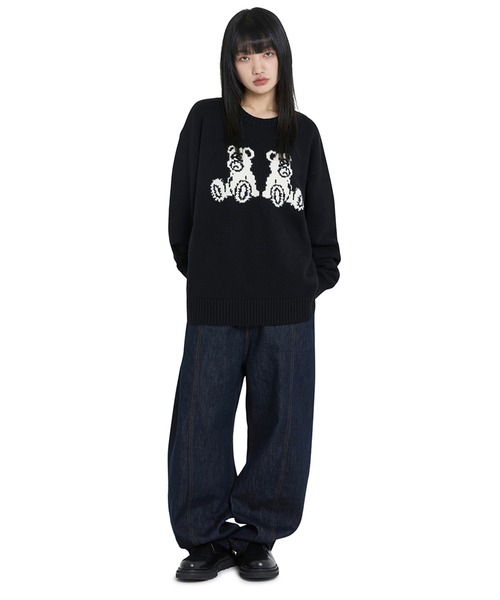 ニット セーター 「OY/オーワイ」 SEATED ODOLLY KNIT/シーティドオードリーニット レディース メンズ OY ニット セーター 「OY/オーワイ」 SEATED ODOLLY KNIT/シー