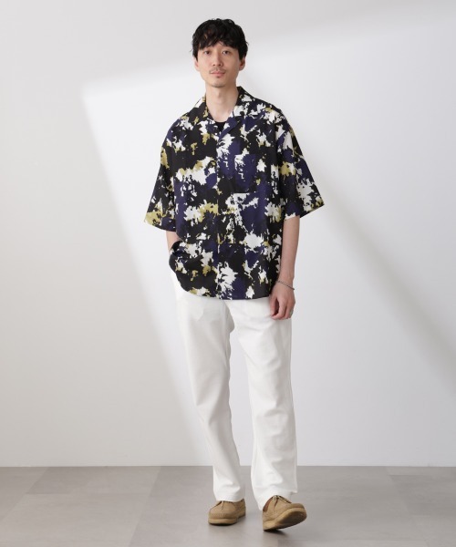 NANO universe(ナノユニバース)の「ブークレダンボールイージーパンツ(その他パンツ・メンズ・ホワイト/グレー・S/M/L)」の5枚目の写真