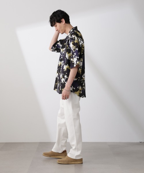 NANO universe(ナノユニバース)の「ブークレダンボールイージーパンツ(その他パンツ・メンズ・ホワイト/グレー・S/M/L)」の7枚目の写真
