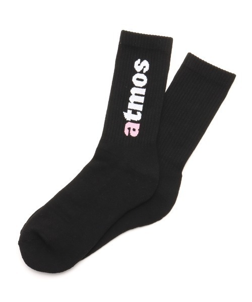 atmos pink（アトモスピンク）の「atmos pink Jacquard Logo Socks / アトモス ピンク ジャガード ロゴ ソックス（ソックス/靴下・レディース・ブラック/ホワイト・23-25）」の13枚目の写真