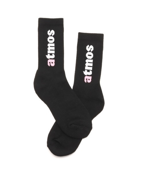 atmos pink（アトモスピンク）の「atmos pink Jacquard Logo Socks / アトモス ピンク ジャガード ロゴ ソックス（ソックス/靴下・レディース・ブラック/ホワイト・23-25）」の14枚目の写真