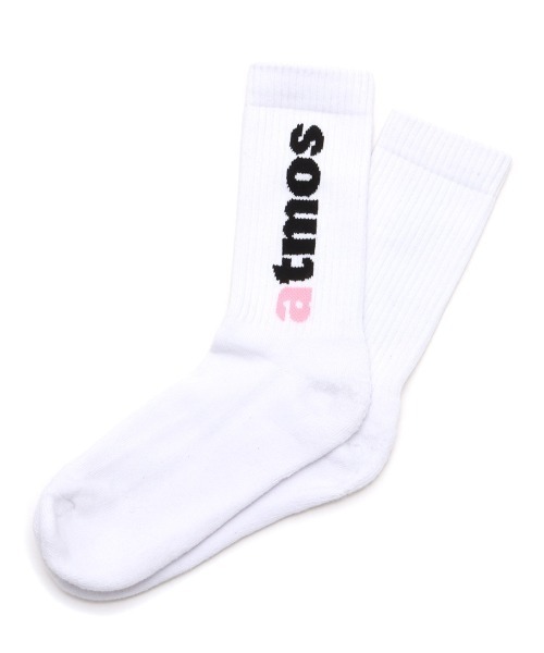 atmos pink（アトモスピンク）の「atmos pink Jacquard Logo Socks / アトモス ピンク ジャガード ロゴ ソックス（ソックス/靴下・レディース・ブラック/ホワイト・23-25）」の10枚目の写真