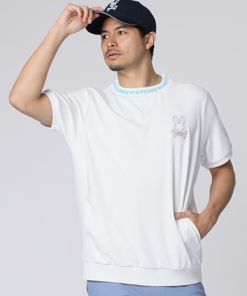 Psycho Bunny（サイコバニー）の「[GOLF]リラックスフィット クルーネック 半袖スウェット（スウェット・メンズ・ライトグレー/ホワイト/ブラック・MEDIUM/LARGE/X-LARGE）」の2枚目の写真